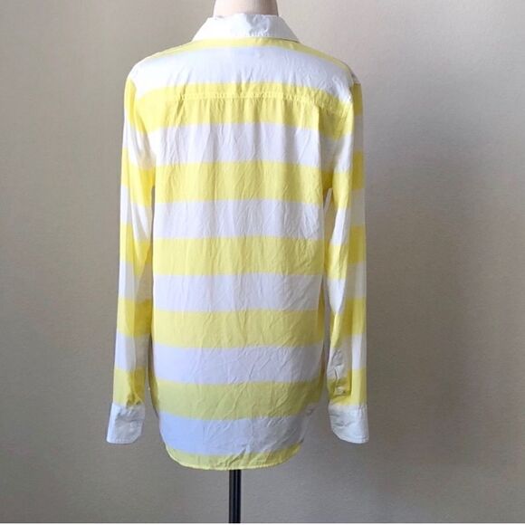 Equipment Capri Rugby Popover Striped Silk Blouse - Picture 2 of 4